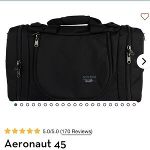 Tom Bihn Aeronaut 45 Midnight Black Duffel Bag for Men NWOT